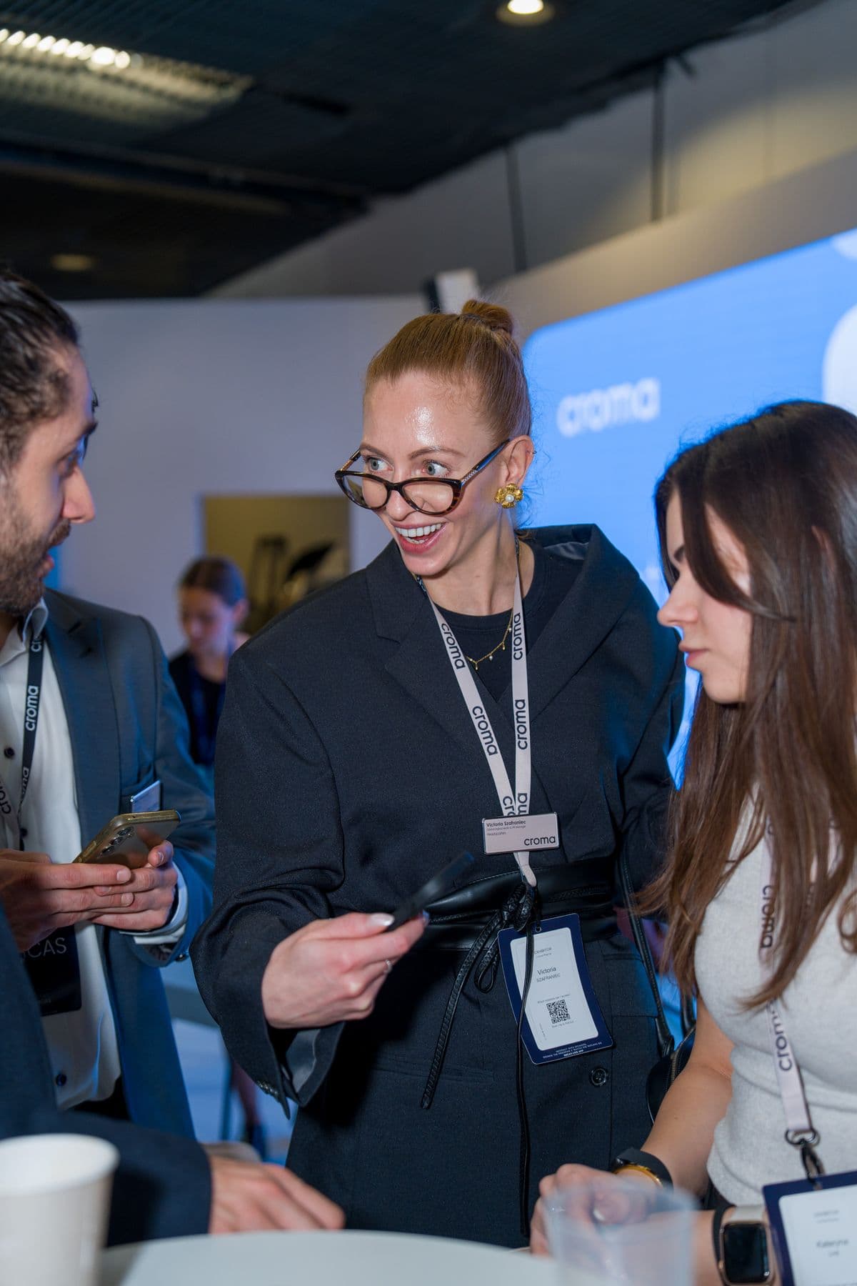 Professionals at the Croma-Pharma booth