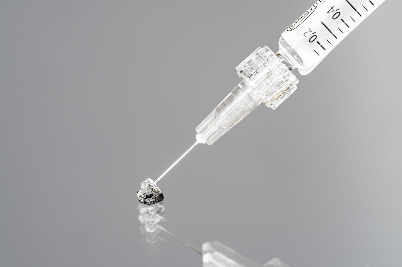 Gel dispensing from syringe